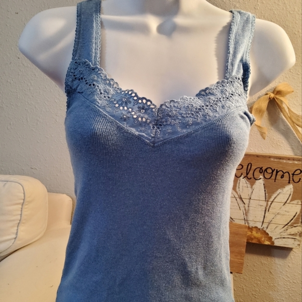 Indigo Blue "GAP" soft tank top Size S